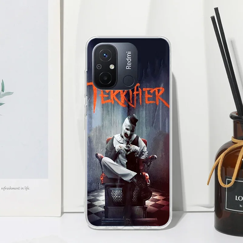 Horror Movie Terrifier Phone Case For Xiaomi Redmi 12C 12 10C 10A 10 9C 9A 9T 9 8A 8 7A 7 6A 6 Pro K70 K40 K20 Fundas Back Cover