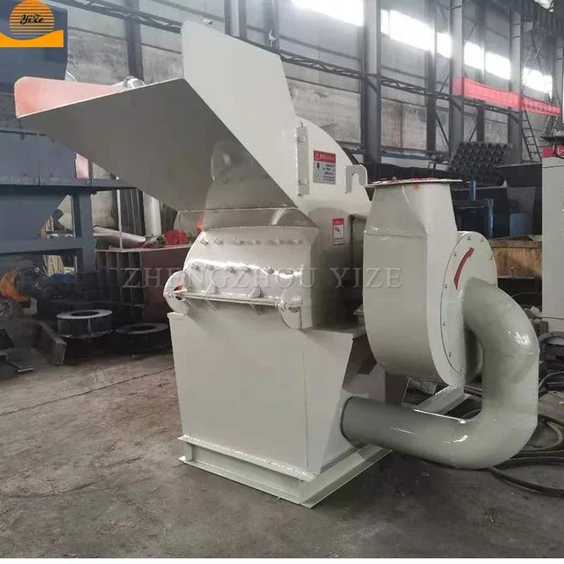 Heavy weight dry wood  pulverizer multifunction wood branch chipper crusher waste wood shredder machine