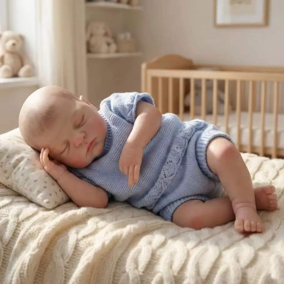 

Кукла Cloveray Original 18 дюймов: высококачественная тканевая кукла-реборн ручной работы для девочек, коллекционная, на день рождения