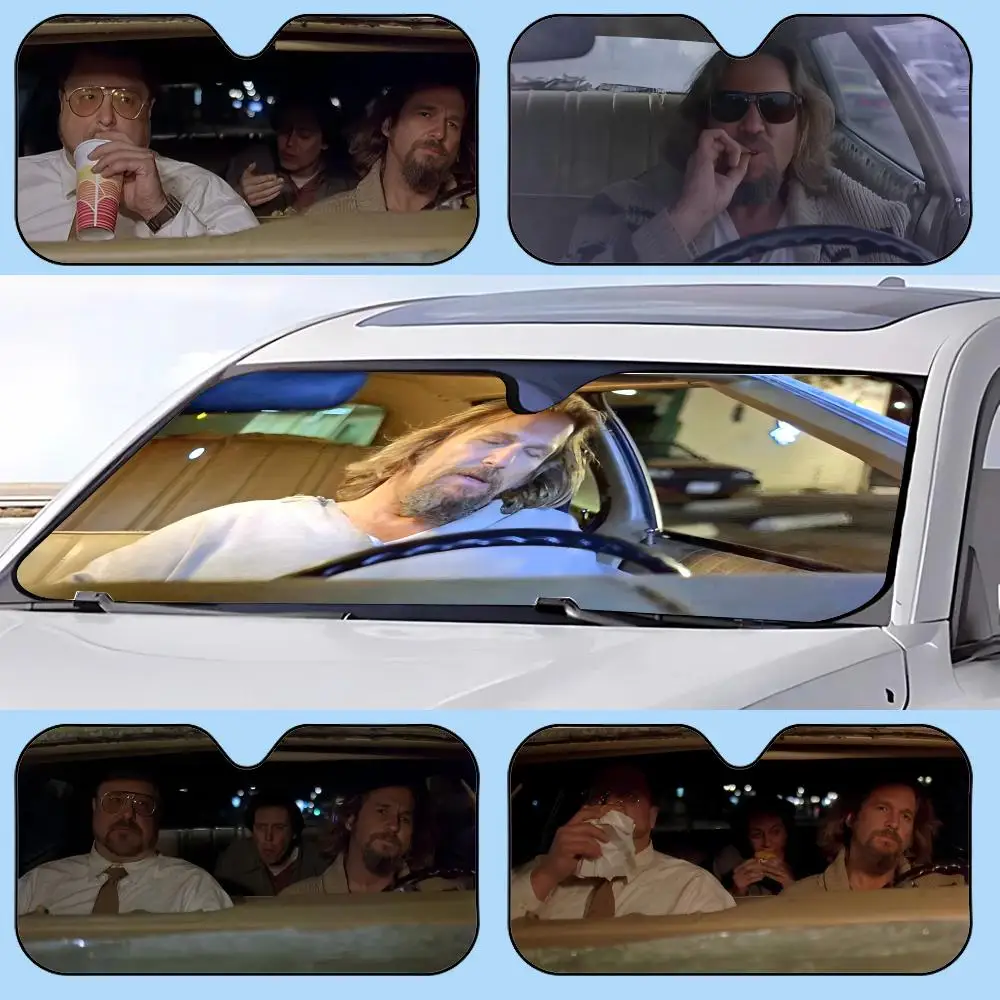 

The Dude Funny Movie Sun Visor Retractable Car Sun Visor Anti-Glare UV Protection Front Window Sunshade
