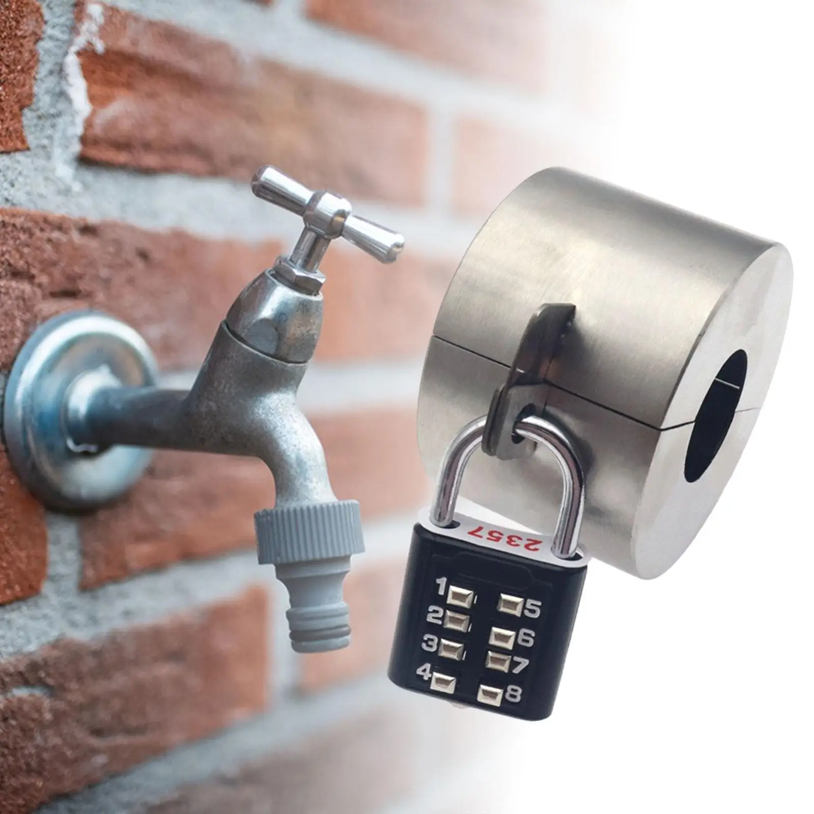 

Outdoor Water Tap Lock Easy Installation Stainless Steel Practical Faucet