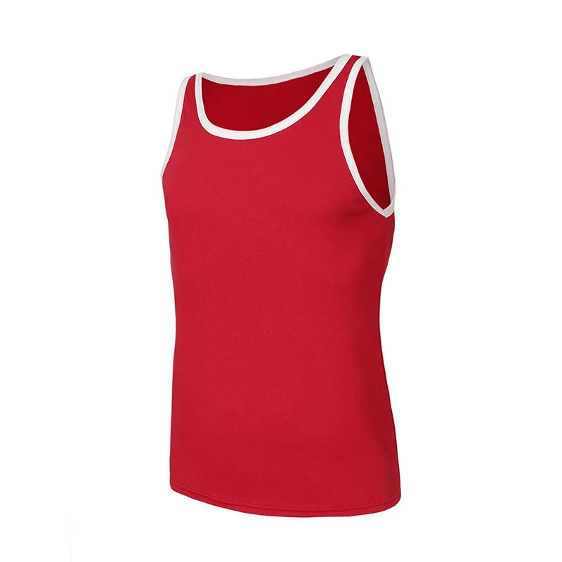 Herren-Tanktop, Sommer, einfarbig, weißer Rand, schmale Schulterpartie, modisch, Sport, Fitness, Freizeit, Basic, vielseitig, bequemes Oberteil – Detail 11