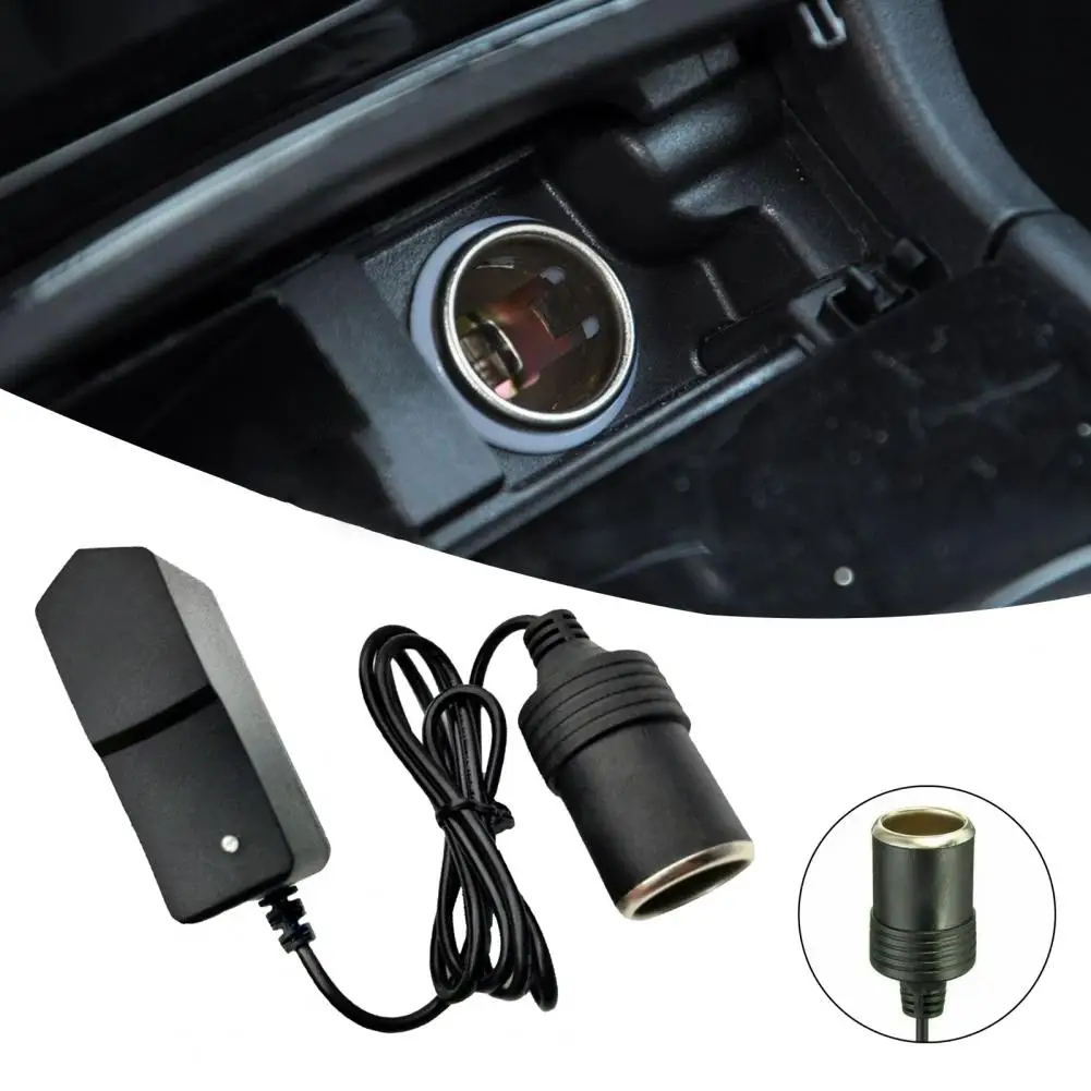 High-quality Socket Adapter  LED Charging Indicator Lightweight Cigarette Power Converter  110-220V to 12V 1A Socket Adapter