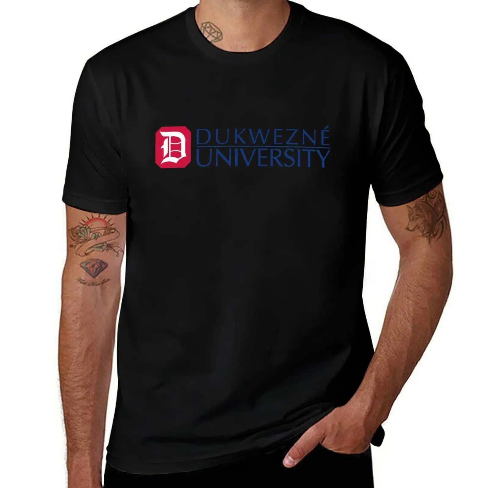 

Duquesne University Dukwezne logo T-Shirt cotton t shirt pack cotton t shirts man 100% T-Shirt