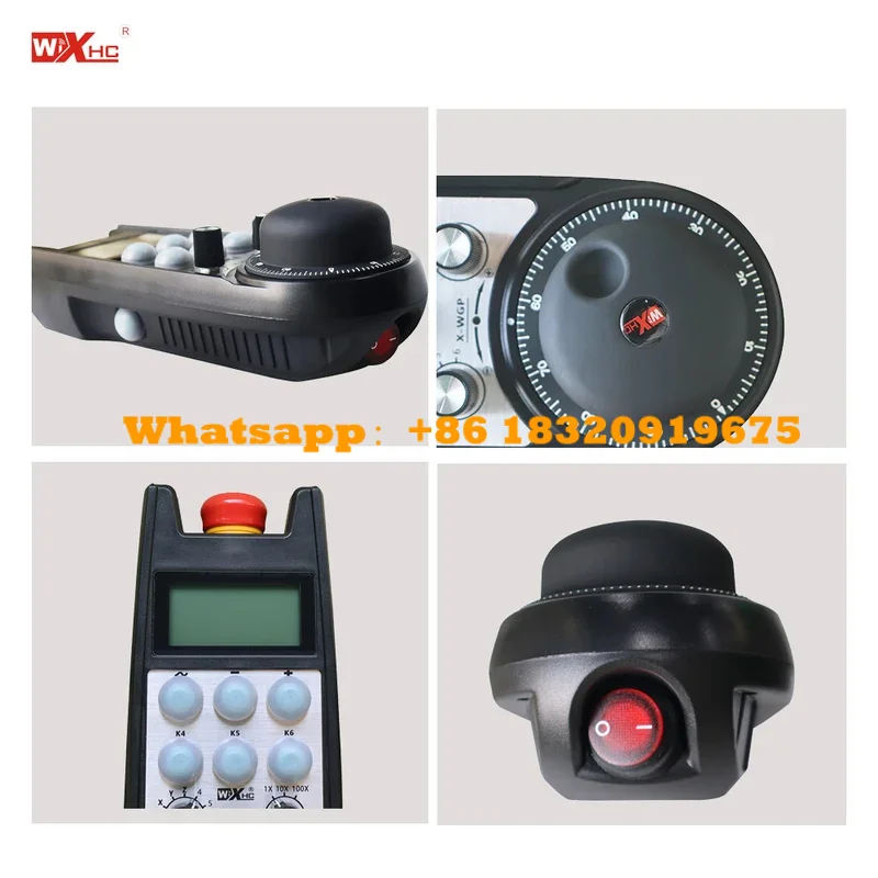 CNC Machine Tool 6 Axis Wireless Manual Pulse Generator Real Time Display the Workpiece's coordinate Special for FANUC system