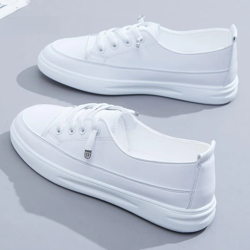 

Women's Flat Bottom Sports Shoes Spring Autumn Versatile Slip-On Sports Sneakers Comfortable All-Season Low-Cut Footwear