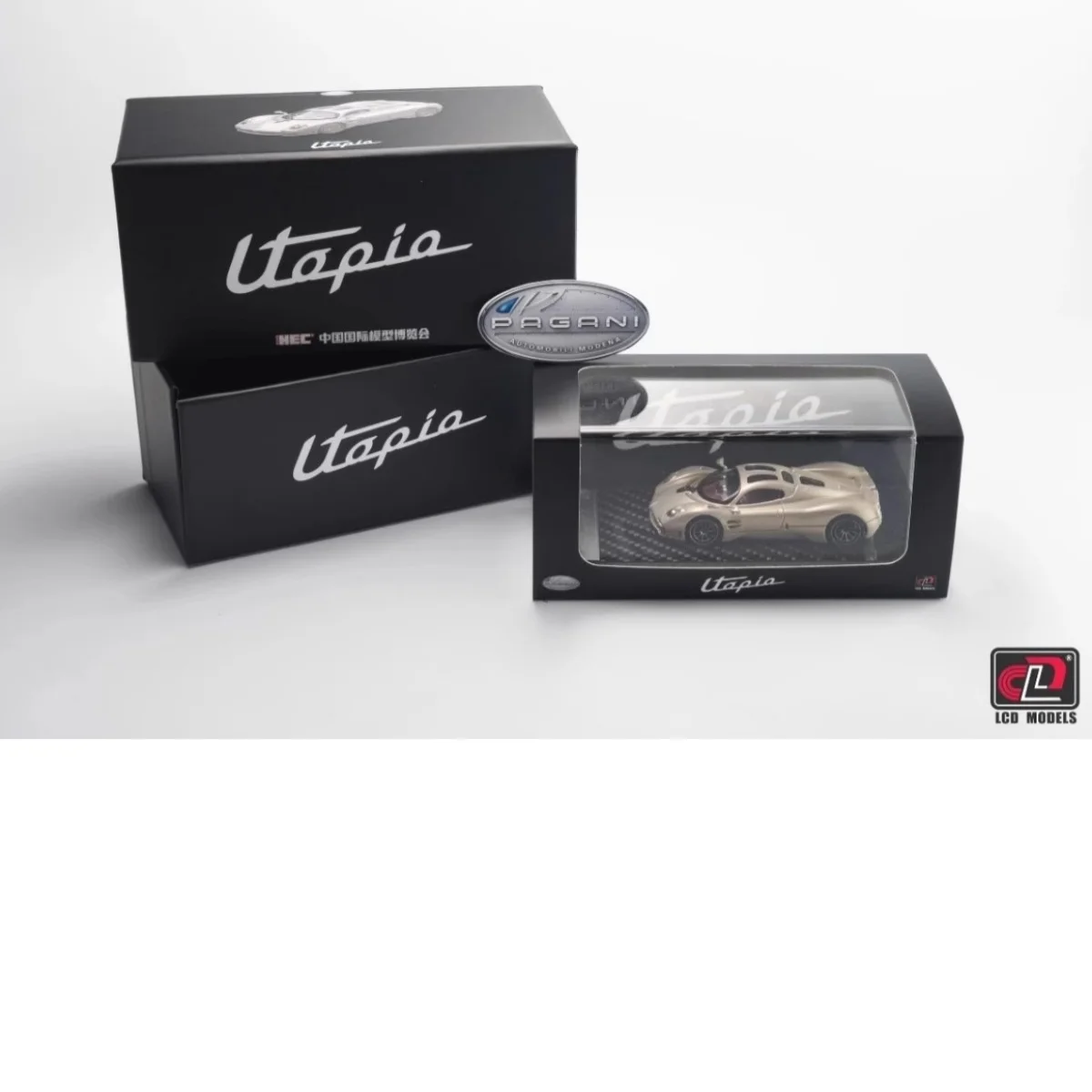 

Масштабная модель автомобиля Pagani Utopia HEC Display Diecast 1:64 с ЖК-дисплеем