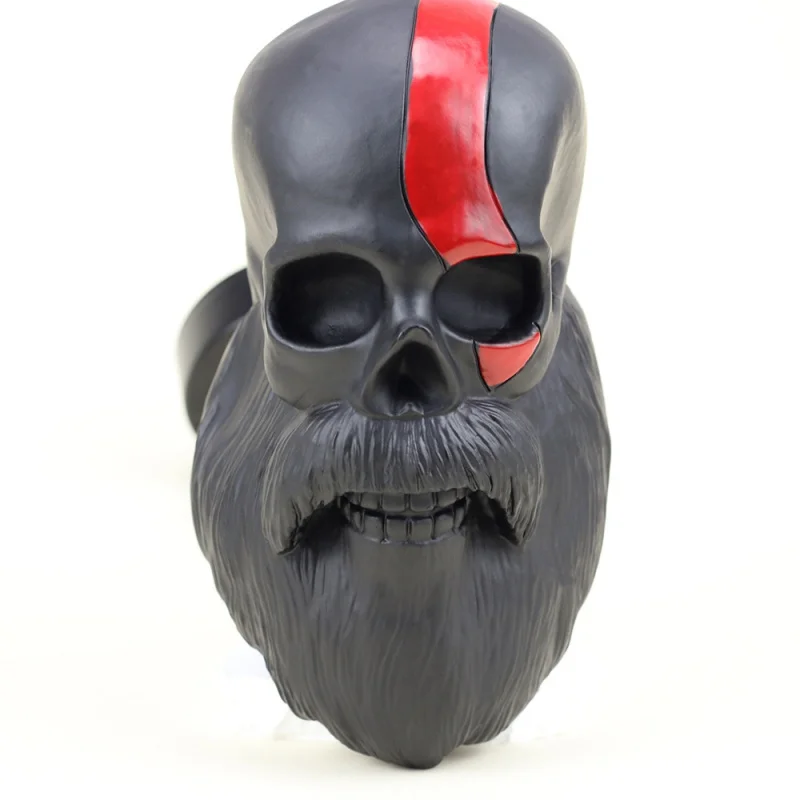 Cross-Border New Arrival Skull Head Ornaments Simple Wall Character Vinyl Plastic Decoration God of War Surrounding the Game Ava