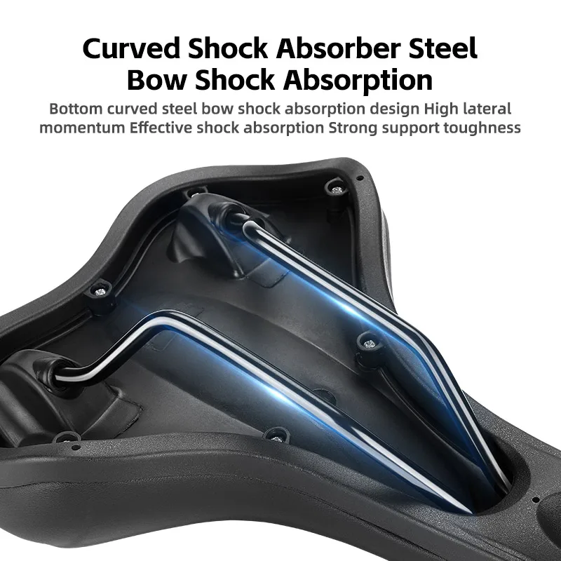 غرب ركوب الدراجات سرج دراجة مرونة عالية للصدمات MTB الطريق دراجة وسادة مقاوم للماء مريح الدراجات مقعد الدراجة الملحقات