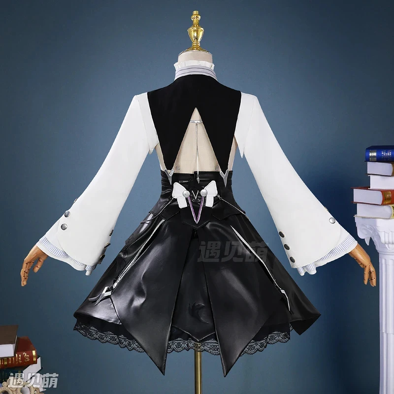 

A;7.b\5/e;Zenless Zone Zero Cosplay Costume Dress Headwear Full Set ZZZ Mockingbird Vivian Wig For Carnival Hallowe5,j'8.k/4\
