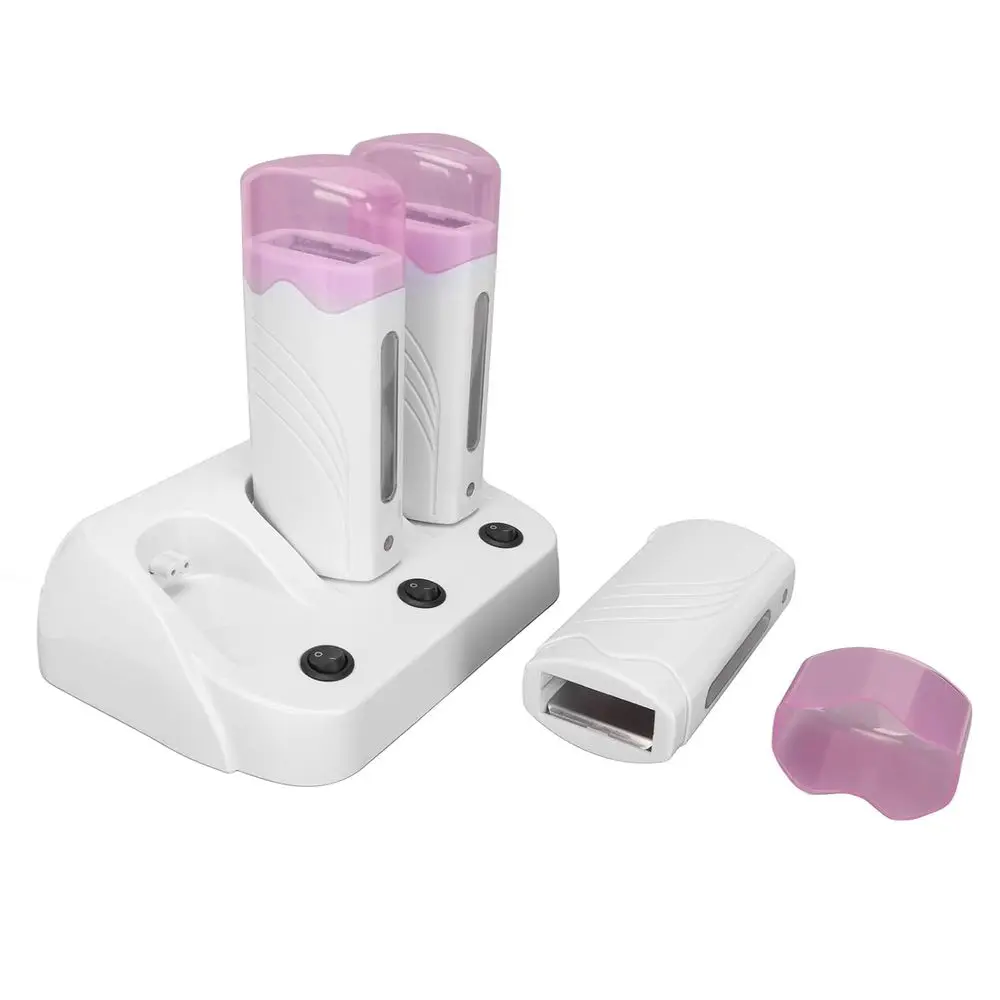 

Тройной электрический нагреватель для воска, портативный аппарат для удаления волос воском, для домашнего и салонного использования