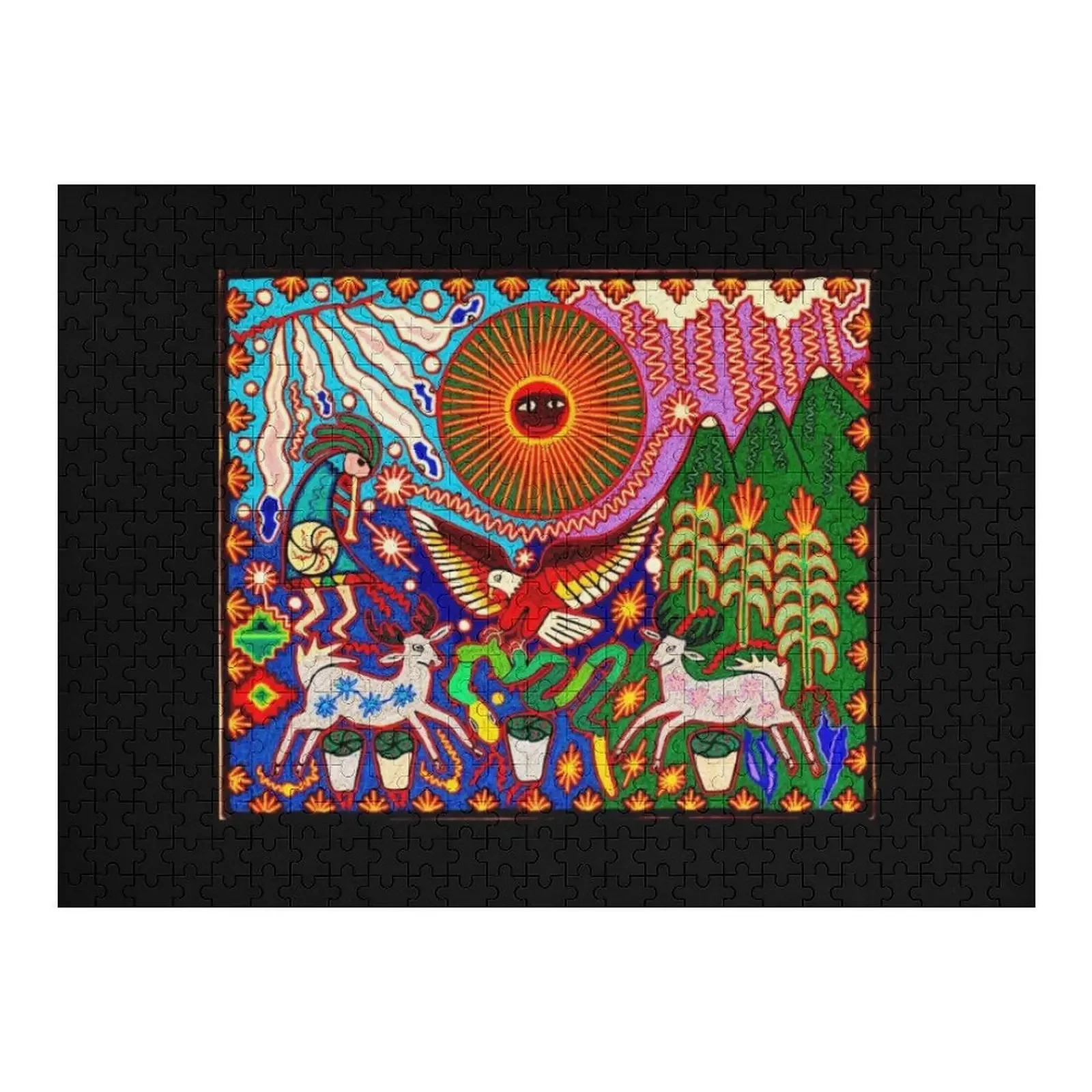 

HUICHOL Jigsaw Puzzle Personalized Name Custom Photo Name Wooden Toy Customized Kids Gift Puzzle