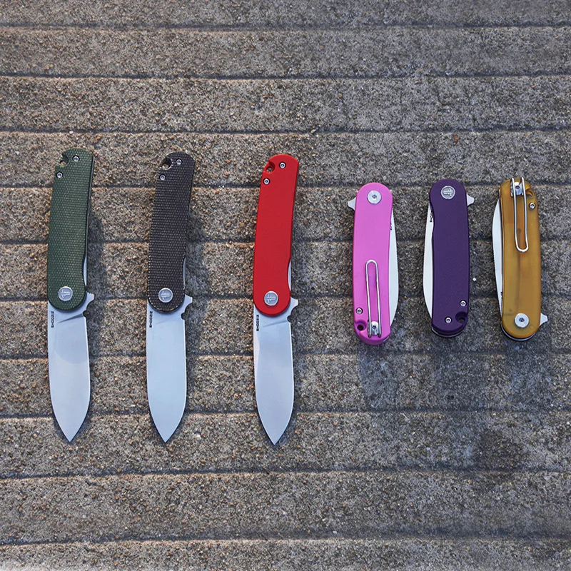 SHOOZIZ HAN309 Pocket Knife D2 Steel G10 Handle Outdoor Camping Folding Knife Lightweight EDC Folding Knife