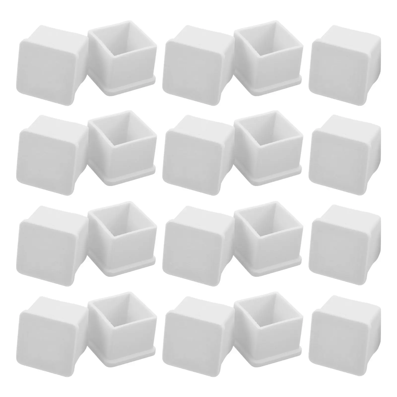 20Pcs Chair Leg Covers Protective Furniture Feet Mats Easy Install Non-Slip Waterproof Floor Protector for Hardwood Tiles Cement