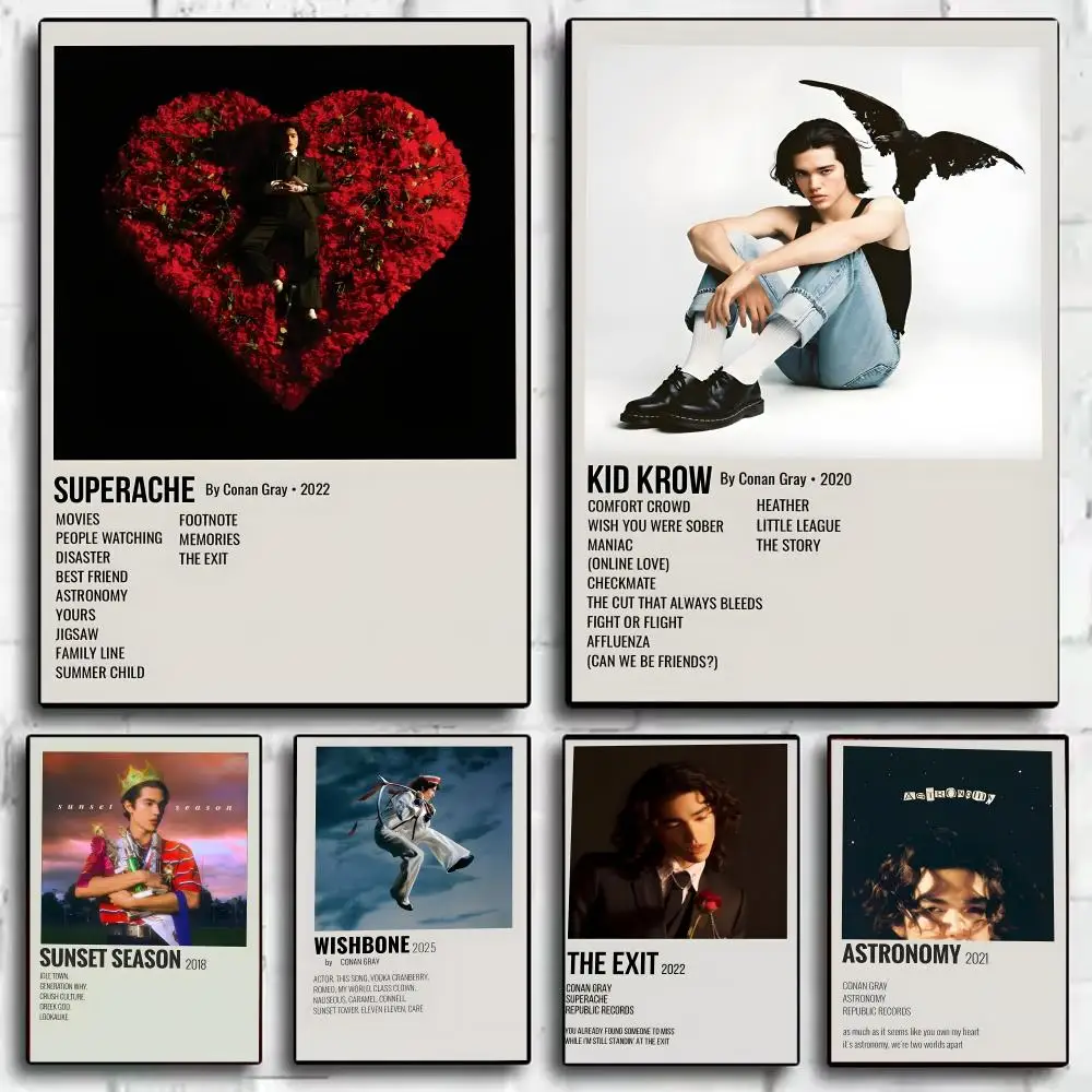 C-Conan Grays Singer Poster Stickers HD Waterproof Painting 