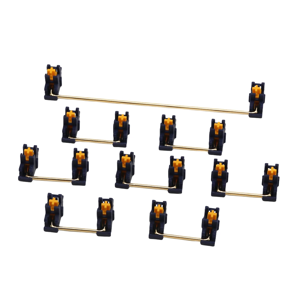 Midnight Blue Plate-Mounted Stabilizer for Mechanical Keyboards - Gold-Plated Steel Wire, Durable Anti-Rust Positioning Plate​
