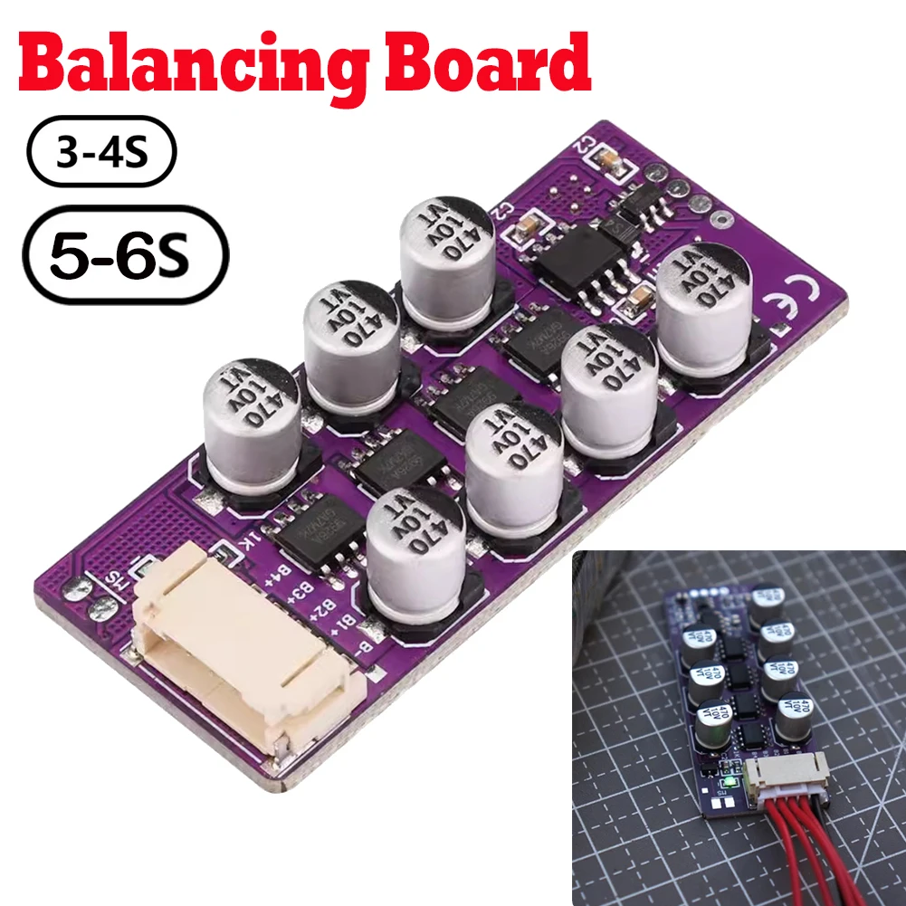 3S-4S/5S-6S Lithium Battery Active High Current Capacitive Balancing Board Energy Transfer High Precision Low Heating