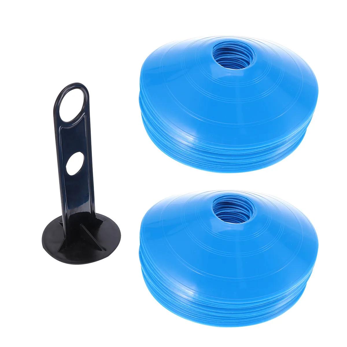 26pcs-football-training-marker-tray-disc-set-lightweight-tough-environmentally-safe-for-soccer-drills-skating-skateboarding