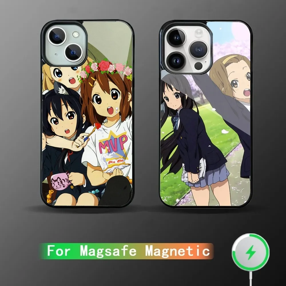 Anime K-ON Phone Case For IPhone 15 14 13 Pro Max 11 12 Mini Alex Mirror For Magsafe Wireless Charging Cover