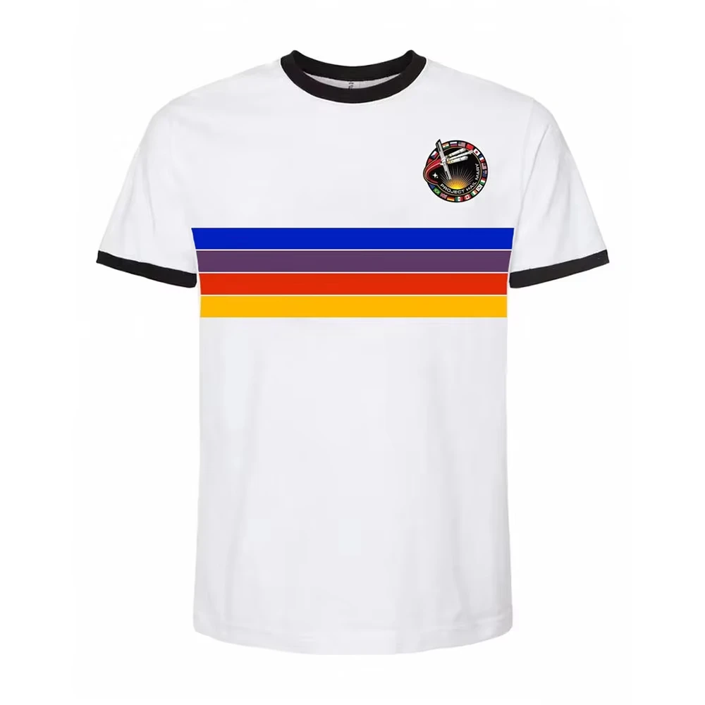 Project Hail Mary Ringer Tee Mission Patch Sci-Fi-Roman-Fan-Shirt Retro-Weltraum-Grafik-T-Shirt Unisex-Buchliebhaber-Geschenke Wander-T-Shirt – Detail 8