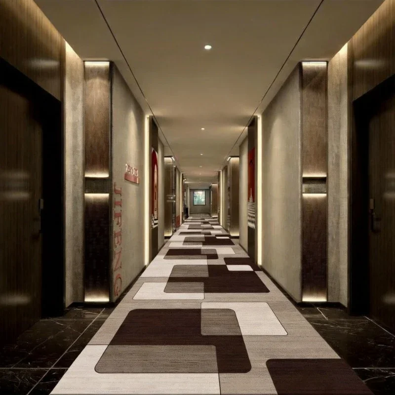 

Grey Long Corridor Carpet Light Luxury Abstract Runner Carpets Home Living Room Hallway Floor Mat Doorway Easy Clean Decor Rugs