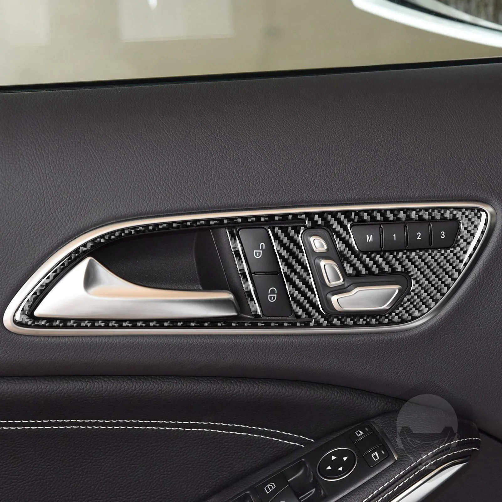 For Mercedes Benz CLA C117 2014-2018 GLA X156 2015-2019 Carbon Fiber Dashboard Speedometer Panel Car Accessories Sticker