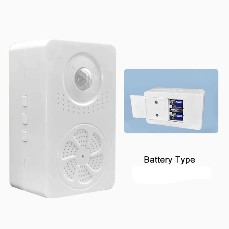 مستشعر لاسلكي جرس الباب Pir محس حركة مخصص صوت جرس باب لاسلكي لمتجر مكتب الشركة إنذار الحماية الأمنية