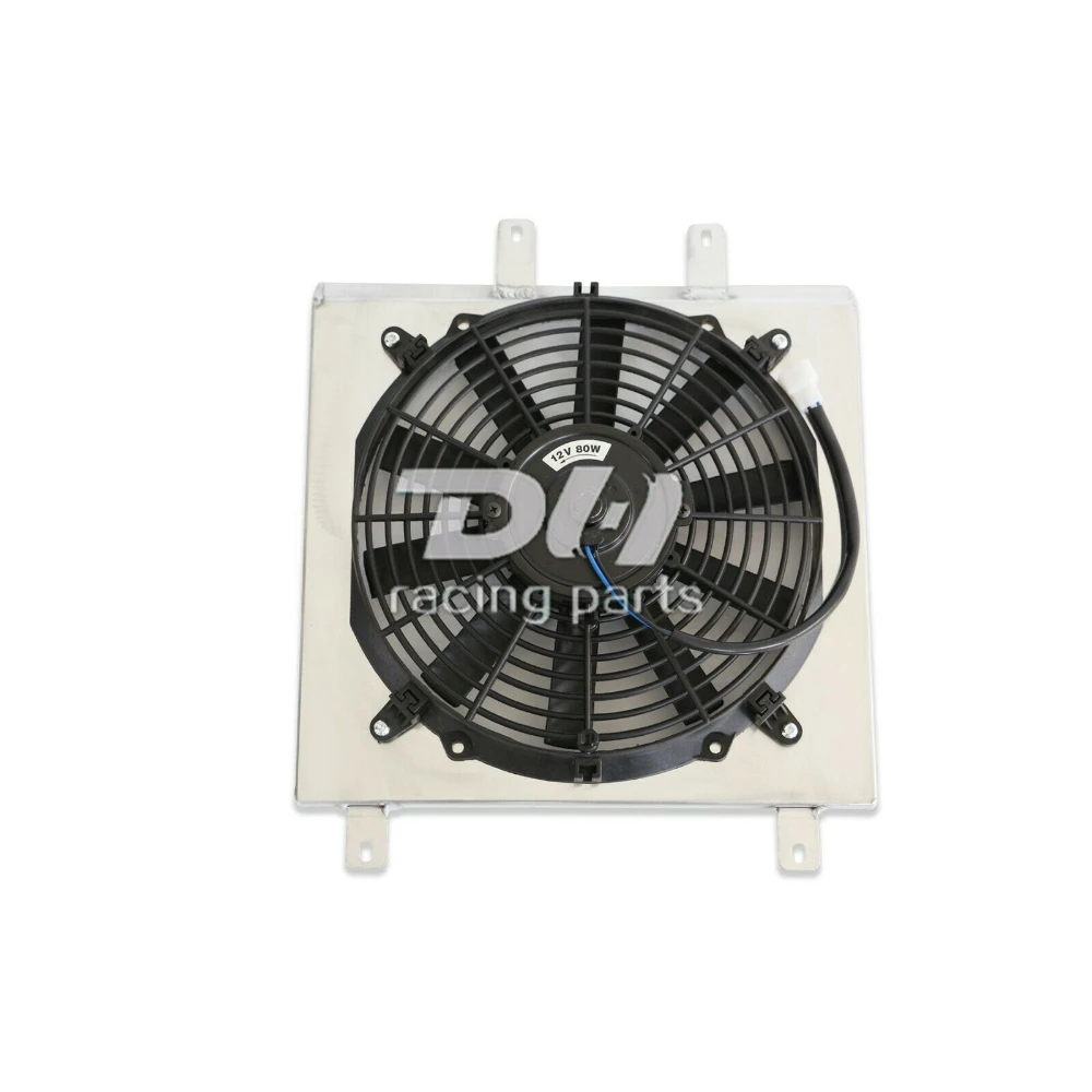 2열 알루미늄 라디에이터 및 슈라우드 팬 적합 1992-00 HONDA CIVIC EJ/EK/DEL SOL EG/ININTEGRA