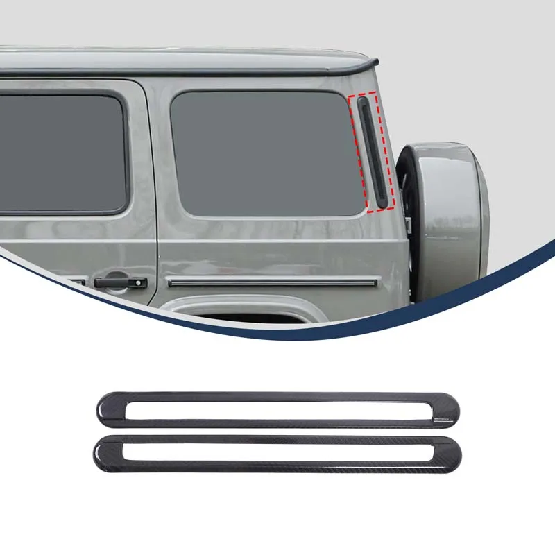 

For 2025 Mercedes-Benz G-Class/W463/D column side air outlet frame Side air outlet decorative strip Real carbon fiber 2pcs