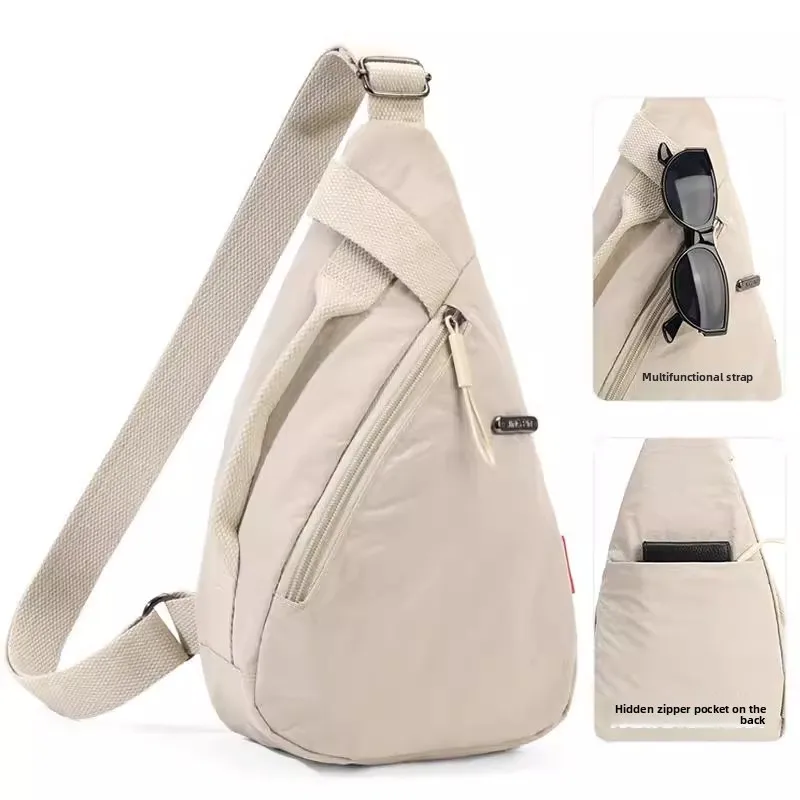 

Casual Crossbody Chest Bag ex Lightweight Street Sle Ox Cloth Single oulder Bag for Men And Women