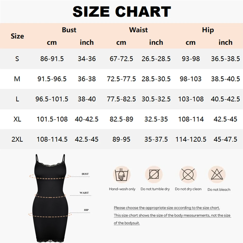 Women's Sexy Lace Dress Tummy Control Shapewear Slip Dress Stretchy Comfortable Silhouette for Daily Wear