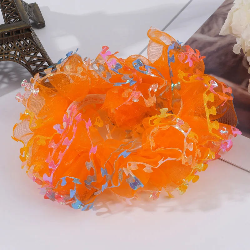 Children's Hair Rope Princess Hair Ties Flower Style Headband Hair Ornaments Colorful Scrunchies