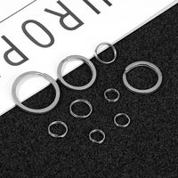 1/2/5pcs EDC Circle Titanium Alloy Key Chain Outdoor Portable Buckle Key Ring Clip Holder Camping Travel Hanging Tool