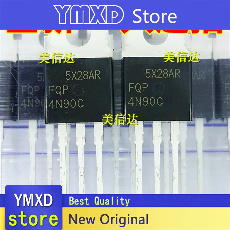 오리지널 FQP4N90C 4N90 전계 효과 튜브, TO-220 4A90 0V 재고, 2 개/로트, 신제품