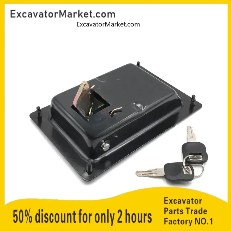 

Excavator Spare Adapted to Yuchai yc85/135 230-8 side door lock side cover lock hydraulic pump side door lock Yuchai excavator