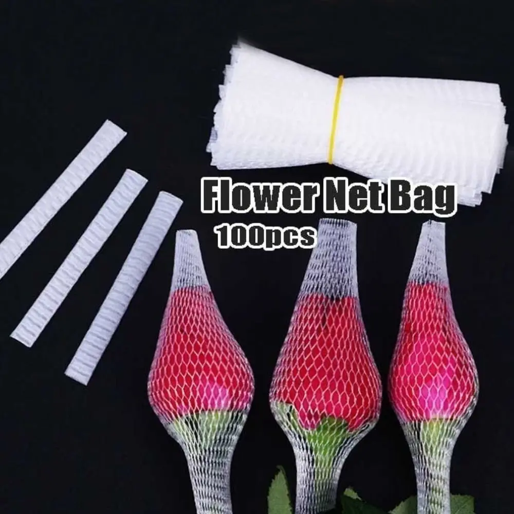 100Pcs/set Transparent Rose Protective Covers Flexible Convenient Mesh Flexible Protectors Cover Soft Makeup Brushes Net