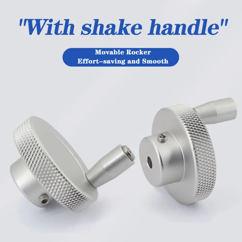 30x5/6/7/8/10mm Aluminum Alloy Handwheel Machine Tool Handle Valve Embossed Slide Screw Lathe Mechanical Accessories