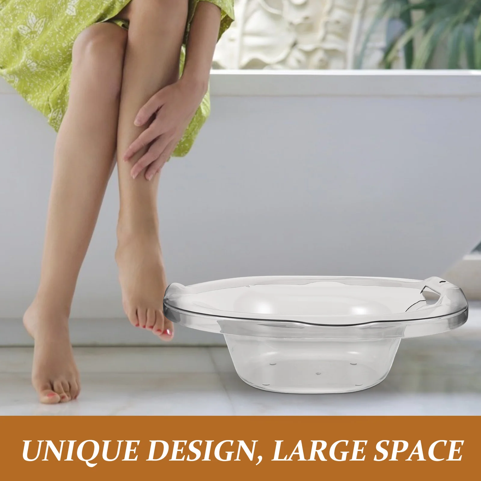 

Thickened Sitz Bath Large Capacity Deep Wash Basin For Postpartum Hemorrhoids Elderly Over The Toilet Seat Sitz Bath Tub Home