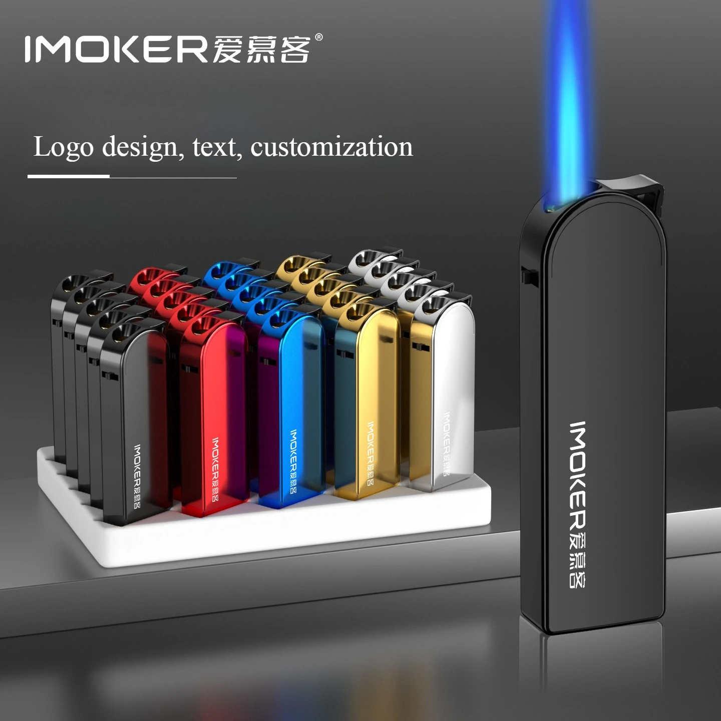 INS Mini Metal Windproof Thickened Lighter Refillable Custom Print Explosion-Proof Igniter, Men's Smoking Tool Wholesale