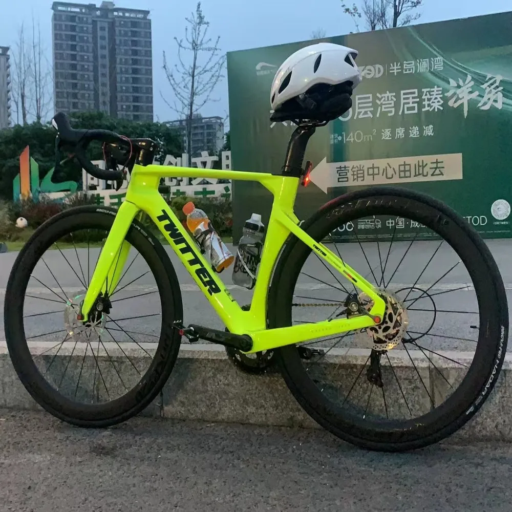 

TWITTER R10-RS-2*12S Oil Disc Brake Full Hidden Inner Routing Carbon Handle Breaking Wind Racing T800 Carbon Fiber Road Bike700C