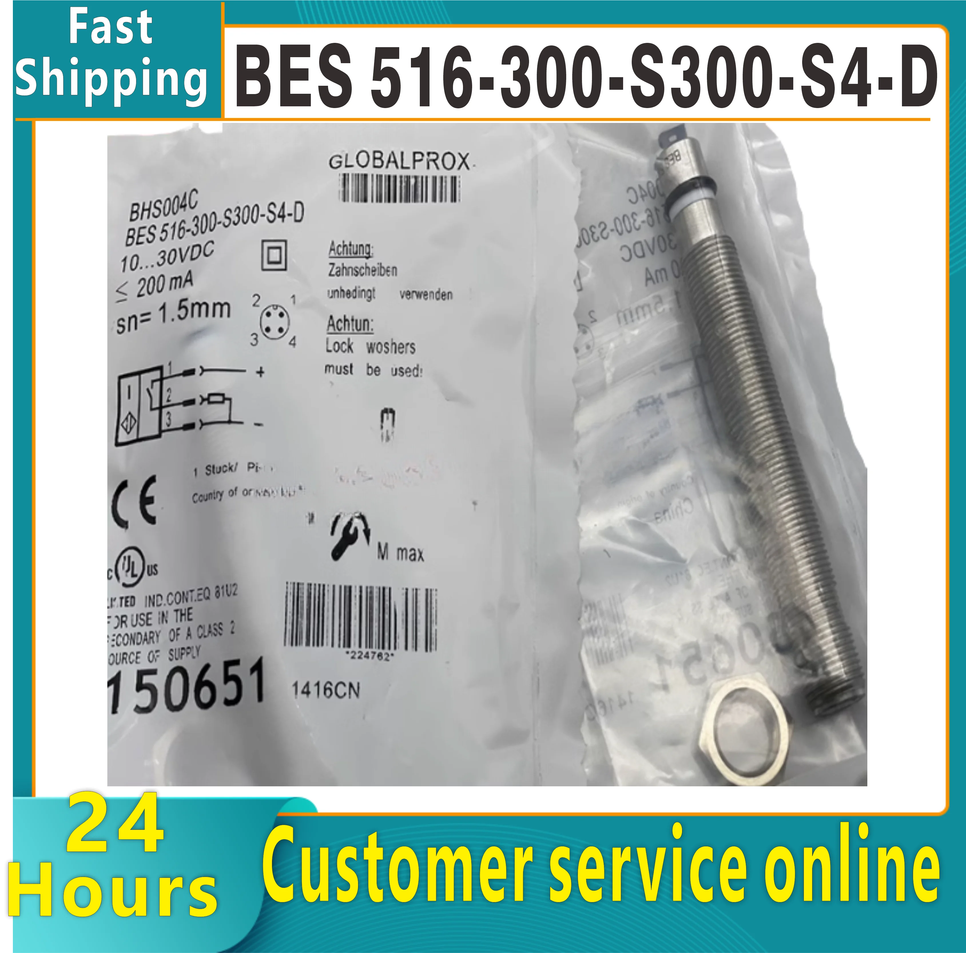 

Новый высококачественный датчик приближения BES 516-300-S300-S4-D