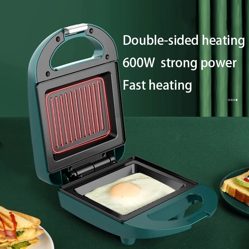 Multifunctional Electric Folded Breakfast Sandwich Maker 220v Non-Stick Fast Toast Pan Pot Bread Waffle Grill Machine