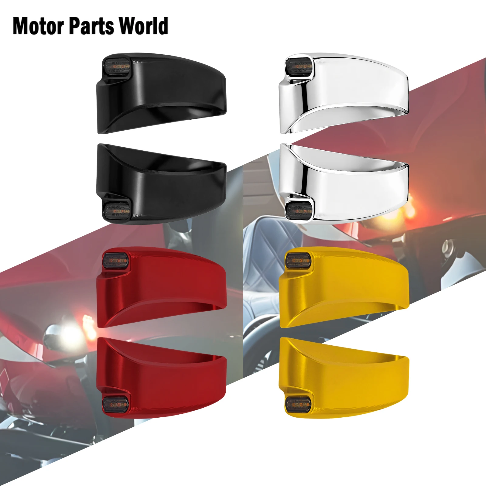 

Motorcycle E Mark LED Turn Signal Running Light Front Indicator Lamp For Harley Touring Road Glide FLTRXS FLTRX Special 15-Up