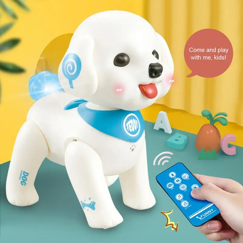 Remote Control Robot Dog Voice Control Program Singing And Shaking His Head Pet Remote Control Dog Children Toy Birthday Gift