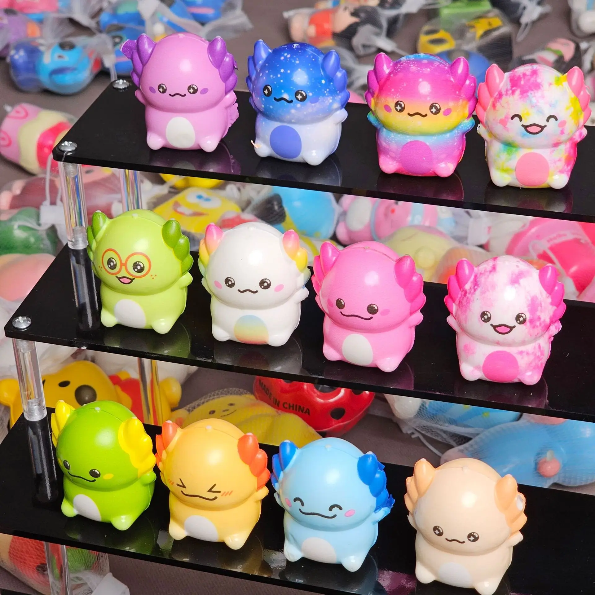 10/20 Stück Mini-Kawaii-Tintenfisch-Stressabbau-Spielzeug für Erwachsene, niedliches, langsam aufsteigendes Spielzeug, Karnevalsgeschenk, Partygeschenk – Detail 2