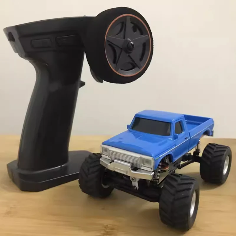 

1/36 Scale 4wd Rc Rock Crawler Car Mini Desktop Crawler Metal Wheels Soft Tires Full Proportional Control Excellent Crawling