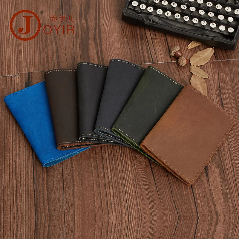 Étui porte-passeport en cuir véritable pour hommes et femmes, avec 2 fentes pour cartes, protecteur de passeport en cuir de vache, couverture de
