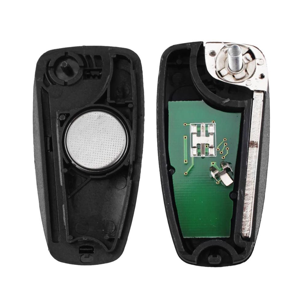 KASER Telecomando Chiave 3 Tasti Per Ford Mondeo Focus Fiesta – 315/433MHz Con Transponder 4D60