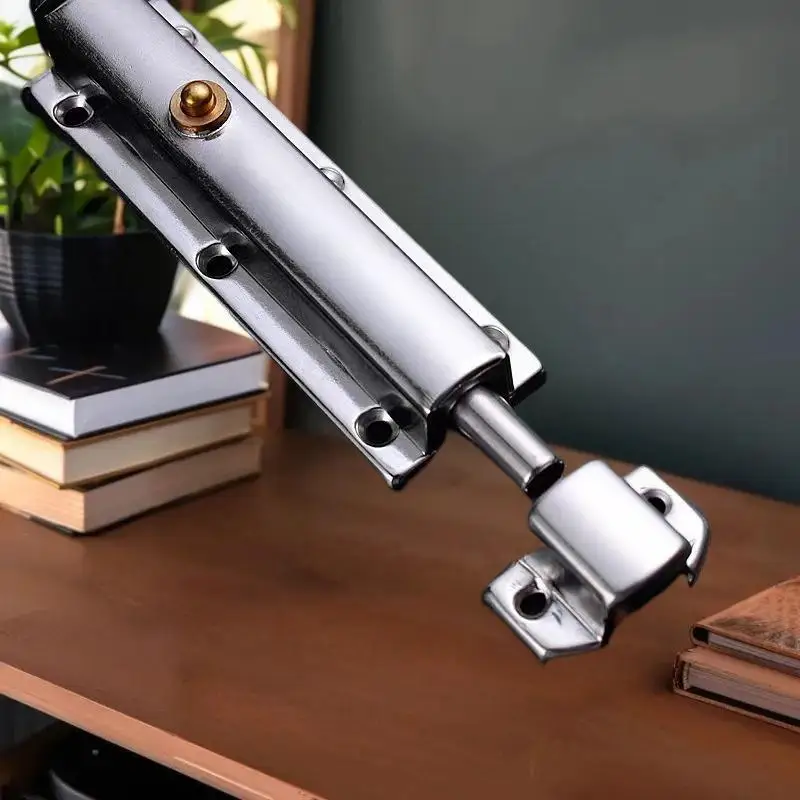 

Самоблокирующаяся 3-дюймовая пружинная дверная защелка, установка из нержавеющей стали и без инструментов для ворот и металлических дверей