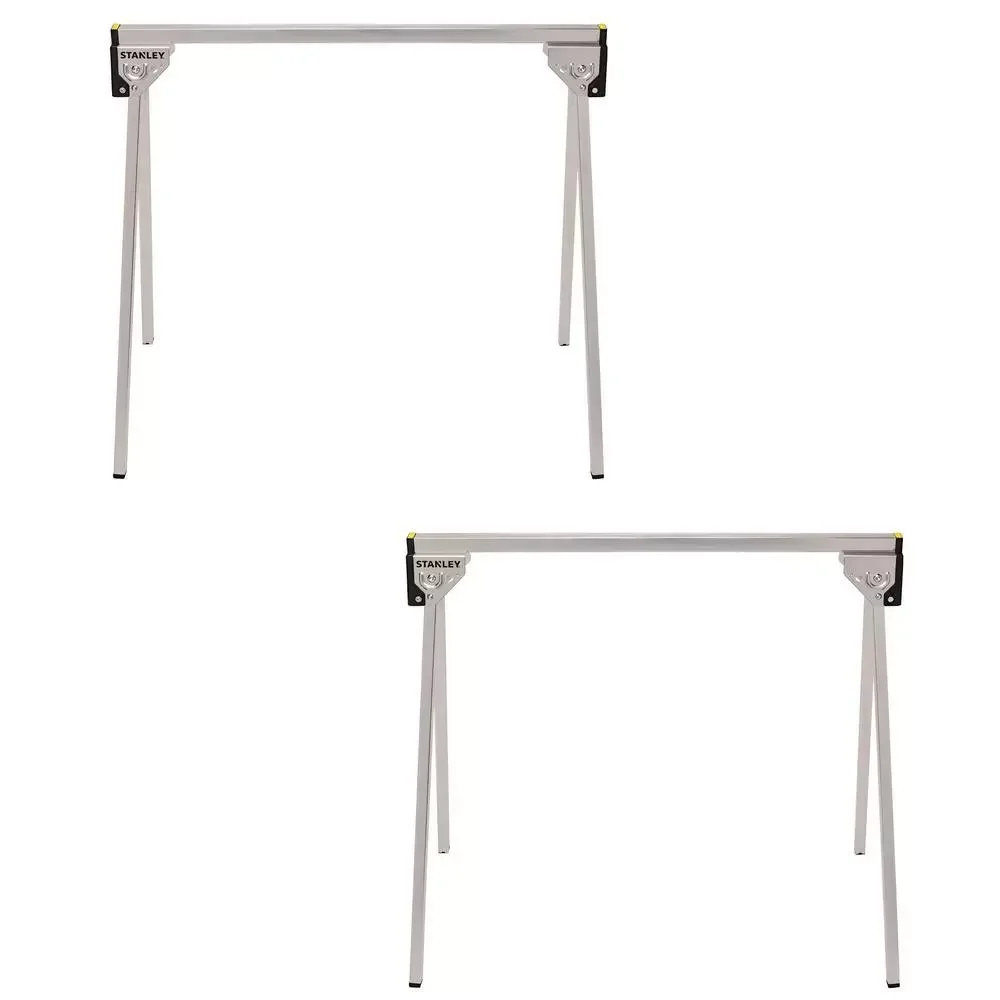 sawhorse saw horse folding 29 inch metal work heavy duty steel 2 pack